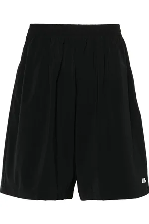 Balenciaga Szorty, Mężczyzna, Czarny, S, Len, Czarne Spodenki Do Ćwiczeń