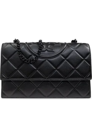 Tory Burch Torebki, Kobieta, Czarny, ONE SIZE, Torba na ramię `Fleming`