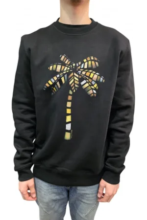 Paul Smith Bluzy, Mężczyzna, Czarny, L, Czarny Sweter z Palmą Mężczyźni