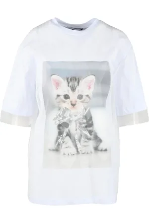 Msgm Koszulki, Kobieta, Biały, S, Tshirt