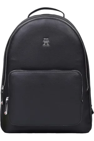 Tommy Hilfiger Torebki, Kobieta, Czarny, ONE SIZE, Plecak z recyklingowanego poliestru z zamknięciem na zamek błyskawiczny