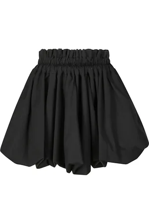 Comme des Garçons Spódnice, Kobieta, Czarny, S, Bawełniana Spódnica Balonowa z Elastycznym Pasem