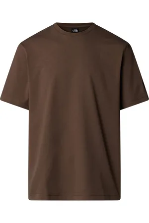 The North Face Koszulki, Mężczyzna, brązowy, S, Koszulka z Logo z Bawełny