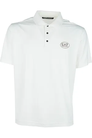 EA7 Koszulki, Mężczyzna, Biały, XL, Klasyczny Polo Shirt dla Mężczyzn
