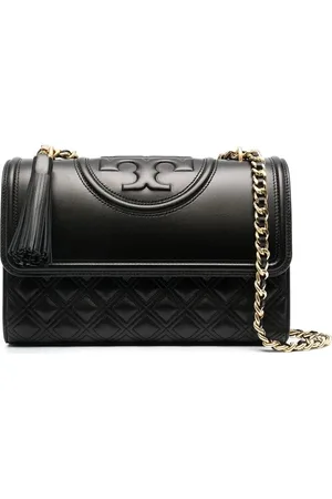 Tory Burch Torebki, Kobieta, Czarny, ONE SIZE, Czarna torba na ramię dla kobiet