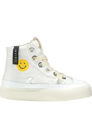 INUIKII Buty, Kobieta, Biały, 39 EU, Biały Distressed Matilda Sneaker