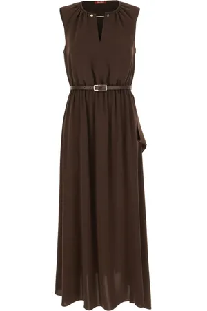 Max Mara Sukienki, Kobieta, brązowy, XS, Elegancka Kolekcja Sukienek