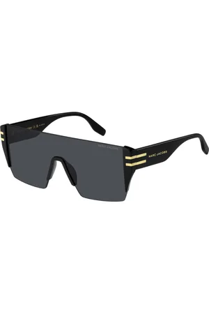 Marc Jacobs Akcesoria, Mężczyzna, Czarny, ONE SIZE, Czarne złoto/ciemnoszare okulary przeciwsłoneczne