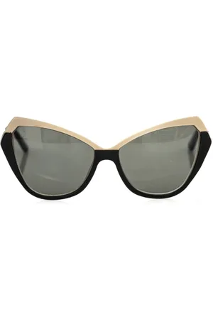 FRANKIE MORELLO Akcesoria, unisex, Wielobarwność, ONE SIZE, Okulary Przeciwsłoneczne Cat Eye Czarno-Złote