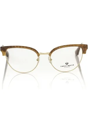 FRANKIE MORELLO Akcesoria, Kobieta, brązowy, ONE SIZE, Okulary w stylu Clubmaster w kolorze brązowym z cyrkoniami