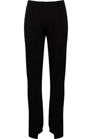 Vetements Spodnie, Kobieta, Czarny, M, Czarne Spodnie Push-Up z Rozcięciem