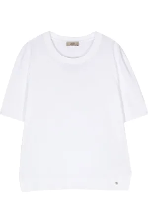 HERNO Koszulki, Kobieta, Biały, S, Bawełna, Zestaw Białego T-shirtu i Koszulki Polo