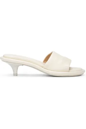 MARSÈLL Buty, Kobieta, Biały, 38 EU, Skóra, Białe skórzane sandały