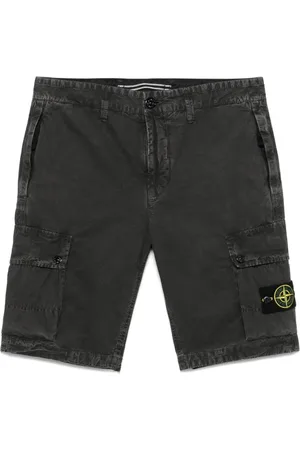 Stone Island Szorty, Mężczyzna, Czarny, W33, Luźne Letnie Szorty dla Mężczyzn