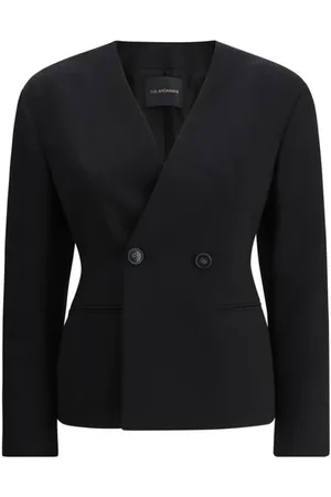 Andamane Kurtki, Kobieta, Czarny, S, Elegant Double-Breasted Blazer
