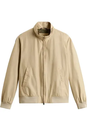 Woolrich Kurtki, Mężczyzna, Beżowy, 2XL, Beżowe Płaszcze na Stylową Zimę