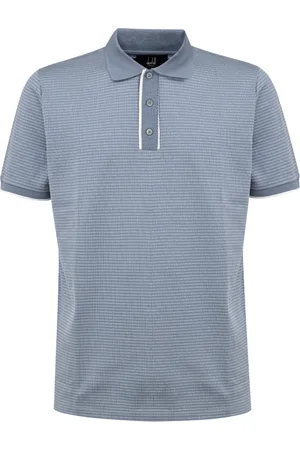 Dunhill Koszulki, Mężczyzna, Niebieski, M, Bawełna, Niebieski Polo z Bawełny z Dżerseju