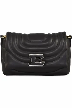 ERMANNO SCERVINO Torebki, Kobieta, Czarny, ONE SIZE, Torba na ramię Flap Rives z Clipem