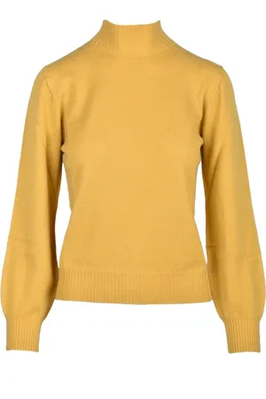 KANGRA CASHMERE Swetry, Kobieta, Żółty, M, Maglia