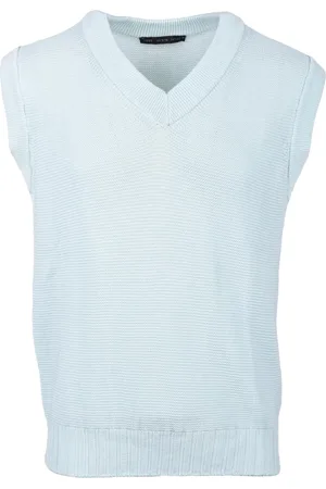 LOW BRAND Swetry, Mężczyzna, Niebieski, L, Sweter bez rękawów