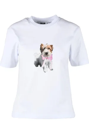 Msgm Koszulki, Kobieta, Biały, S, Tshirt