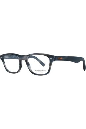Ermenegildo Zegna Akcesoria, Mężczyzna, Szary, ONE SIZE, Szare Męskie Okulary Optyczne