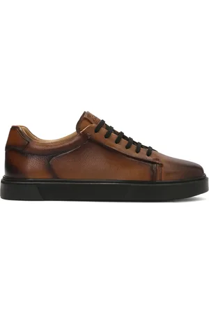 Kazar Buty, Mężczyzna, brązowy, 41 EU, Brązowe trampki w stylu smart casual