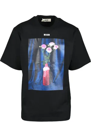 Msgm Koszulki, Mężczyzna, Czarny, 2XL, Tshirt