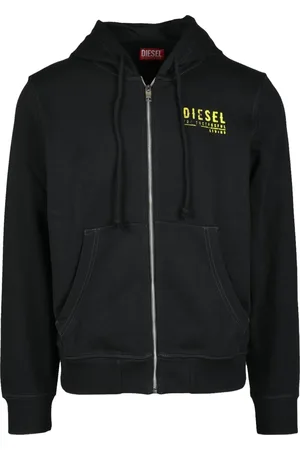 Diesel Bluzy, Mężczyzna, Czarny, S, Bluza z mieszanki bawełny Model