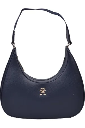 Tommy Hilfiger Torebki, Kobieta, Niebieski, ONE SIZE, Torba na ramię z recyklingu poliestru