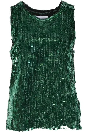 ERIKA CAVALLINI Koszulki, Kobieta, Zielony, S, Top