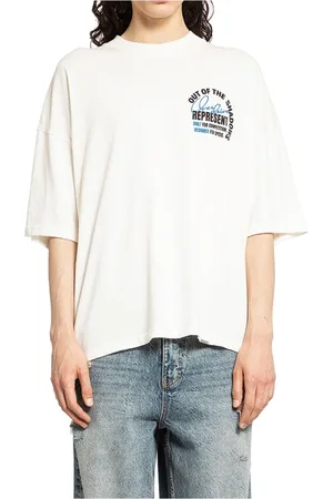 Represent Koszulki, Mężczyzna, Biały, M, Oversize z nadrukiem logo Shadow T-Shirt