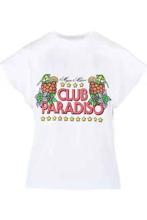 Msgm Koszulki, Kobieta, Biały, S, Tshirt