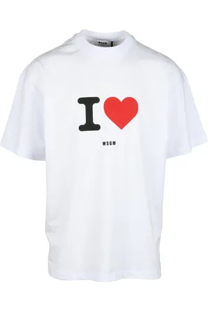 Msgm Koszulki, Mężczyzna, Biały, S, Tshirt