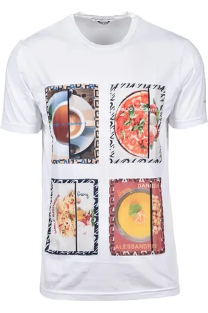 D.A. Daniele Alessandrini Koszulki, Mężczyzna, Biały, M, Tshirt