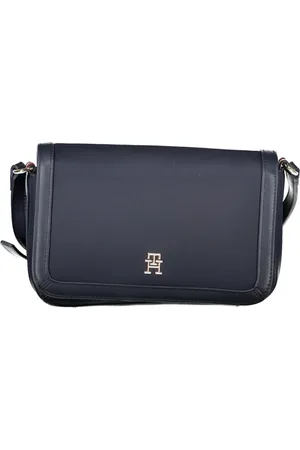Tommy Hilfiger Torebki, Kobieta, Niebieski, ONE SIZE, Niebieska Torba na Ramię z Kieszenią Wewnętrzną