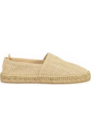ELEVENTY Buty, Mężczyzna, Beżowy, 43 EU, Rafia Espadryle z Obcasem z Sznurka