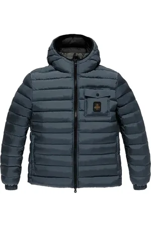 RefrigiWear Kurtki, Mężczyzna, Niebieski, XL, Nylon, Kurtka Hunter - Męska Zimowa z Nylonu