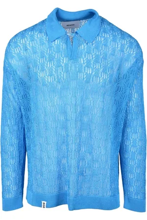 BONSAI Swetry, Mężczyzna, Niebieski, M, Rayon, Maglia