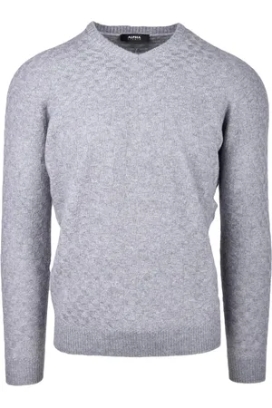 ALPHA STUDIO Swetry, Mężczyzna, Szary, S, Nylon, Maglia