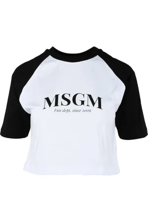 Msgm Koszulki, Kobieta, Biały, XS, Tshirt