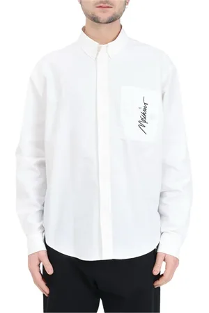 Moschino Koszule, Mężczyzna, Biały, L, Koszula Couture z Mieszanki Bawełny