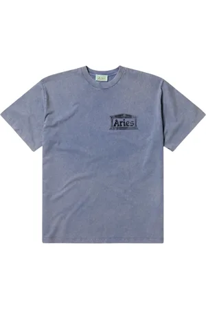 ARIES Koszulki, Mężczyzna, Niebieski, L, Wintage Temple T-shirt