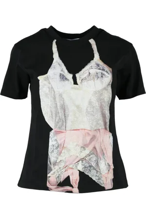 Msgm Koszulki, Kobieta, Czarny, S, Tshirt