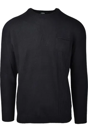 ALPHA STUDIO Swetry, Mężczyzna, Czarny, XL, Nylon, Maglia