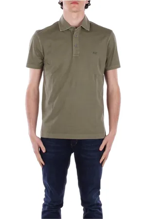 FAY Koszulki, Mężczyzna, Zielony, M, Zielone Polo T-shirty i Pola