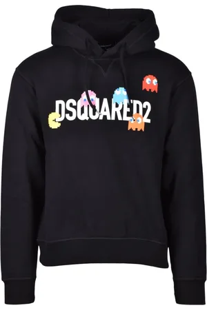 Dsquared2 Bluzy, Mężczyzna, Czarny, S, Bawełniany Sweter - Model: Felpa
