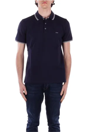 FAY Koszulki, Mężczyzna, Niebieski, L, Bawełna, T-shirty i Pola z guzikami