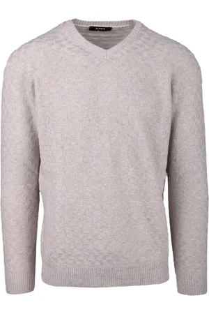 ALPHA STUDIO Swetry, Mężczyzna, Beżowy, M, Nylon, Maglia