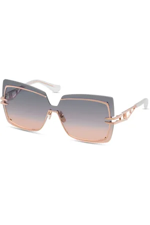 DITA EYEWEAR Akcesoria, unisex, Żółty, ONE SIZE, Okulary przeciwsłoneczne w kolorze różowego złota z gradientowymi szkłami